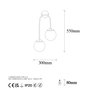 Opviq Jewel - 10570 Lámpara de pared negra